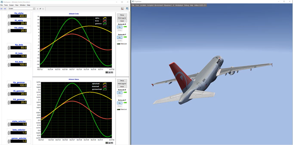 基于NI Veristand, Simulink® 和 Flightgear的飞行仿真